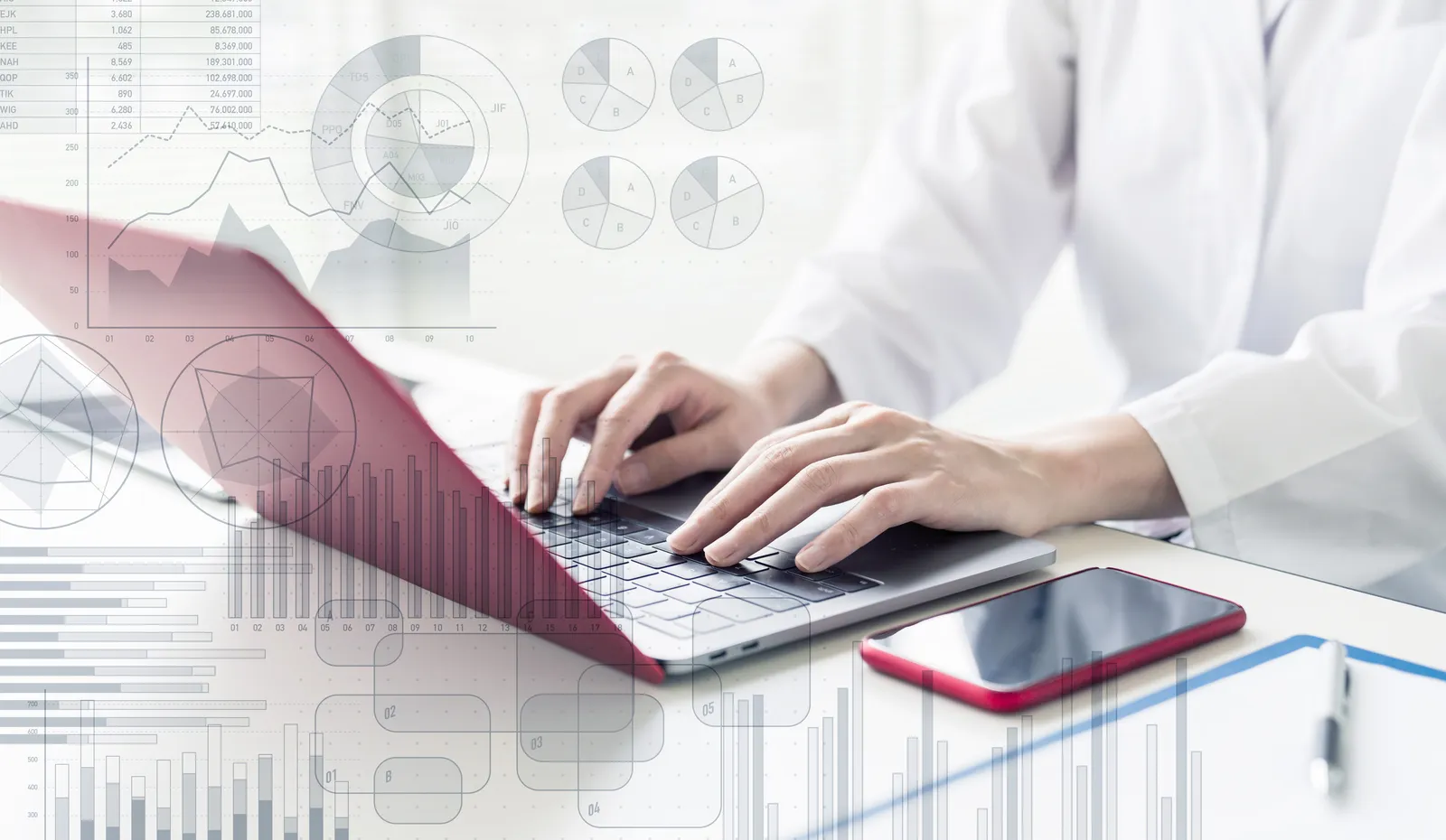 Researcher synthesizing epidemiologic literature